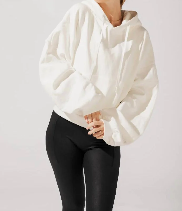 Minimalist Unisex Wardrobe Must-Haves Timeless Elegance Sale Pullover Cloud Hoodie In White Minimalist Unisex Wardrobe Must-Haves Timeless Elegance Sale Pullover Cloud Hoodie In White