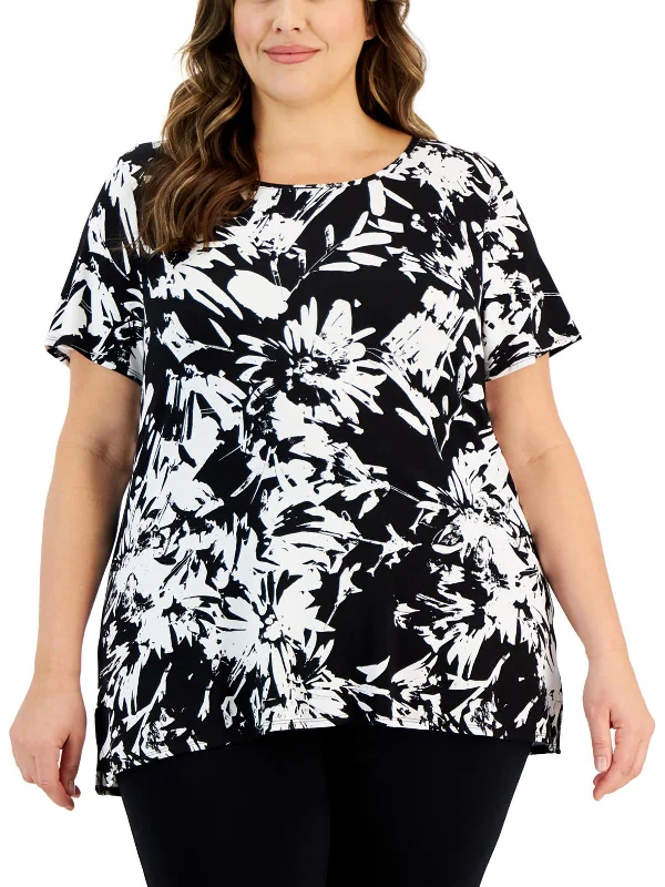 Versatile Gender-Free Wardrobe Essentials Sporty Fashion Offers Plus Womens Blue Blended Pullover Top Versatile Gender-Free Wardrobe Essentials Sporty Fashion Offers Plus Womens Blue Blended Pullover Top
