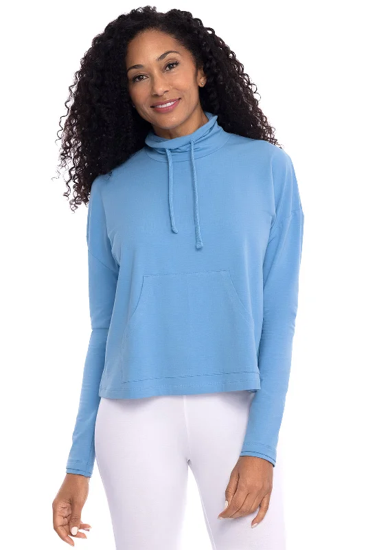 Versatile Clothing For All Genders Enjoy Discount Women's Solana Mock Neck Pullover | Clear Sky Blue Versatile Clothing For All Genders Enjoy Discount Women's Solana Mock Neck Pullover | Clear Sky Blue