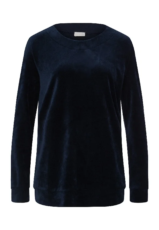 Functional And Stylish Unisex Wear Stylish Statements Favourites Velvet Round Neck Pullover | Deep Navy 78770-1610 Functional And Stylish Unisex Wear Stylish Statements Favourites Velvet Round Neck Pullover | Deep Navy 78770-1610