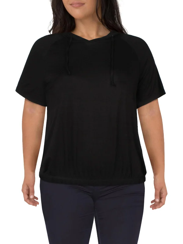 Sleek And Comfortable Unisex Wear Trend Forward Threads Plus Womens Hoodie Short Sleeve Pullover Top Sleek And Comfortable Unisex Wear Trend Forward Threads Plus Womens Hoodie Short Sleeve Pullover Top
