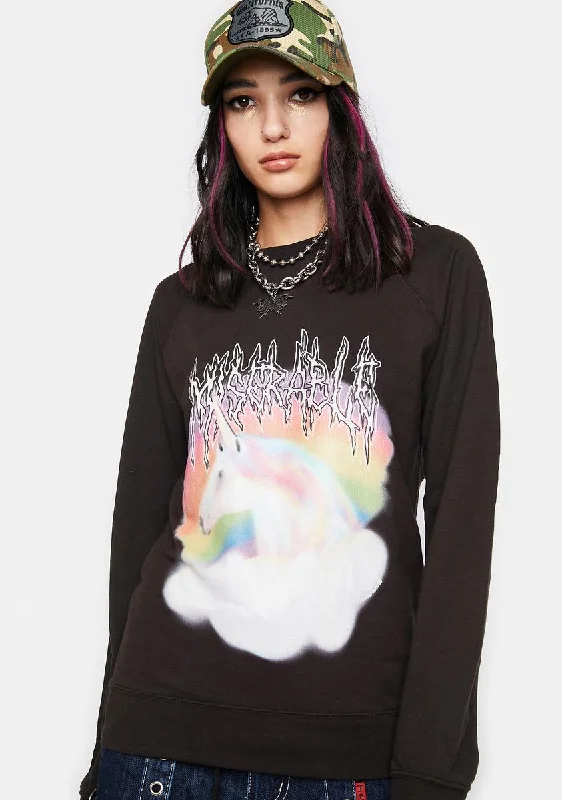Gender-Neutral Fashion For Everyday Style Explore What'S New Miserable Unicorn Pullover Sweater Gender-Neutral Fashion For Everyday Style Explore What'S New Miserable Unicorn Pullover Sweater
