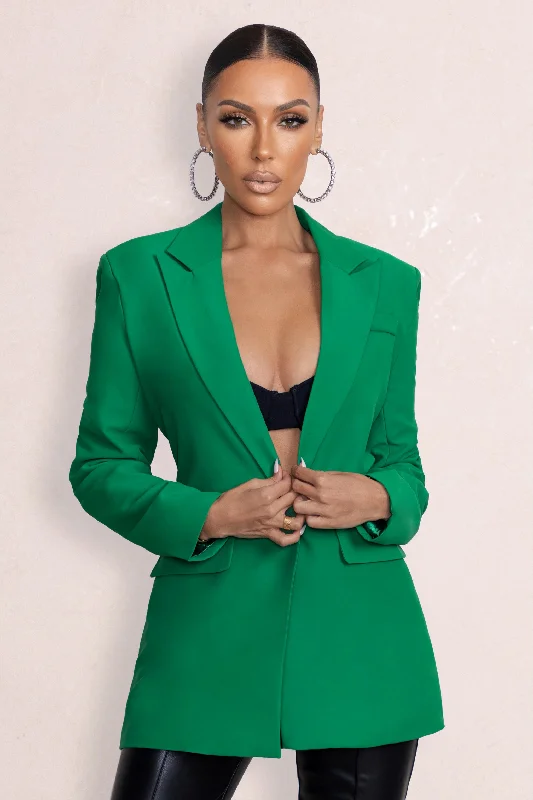 Barbie Girl | Emerald Green Tailored Blazer