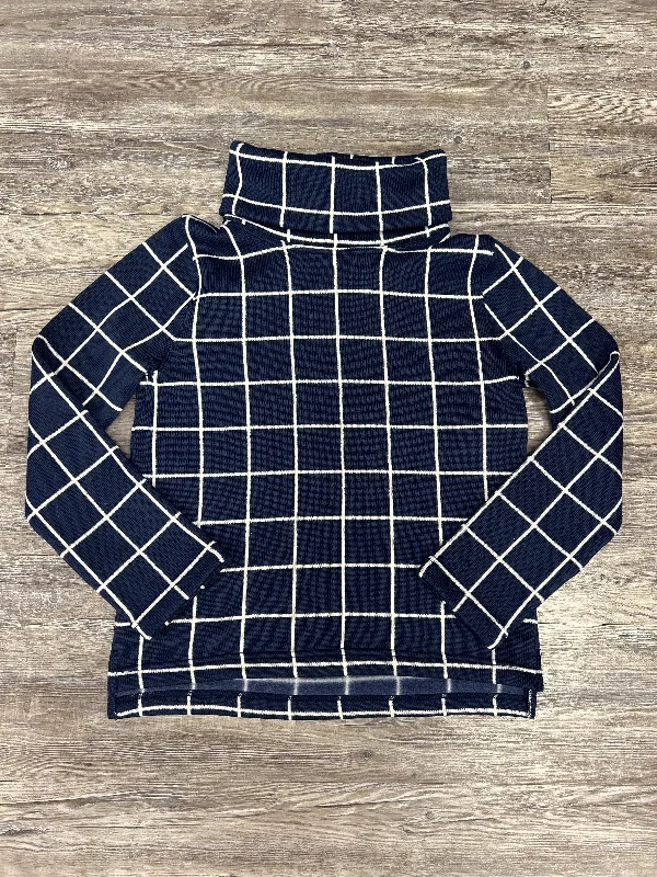 Sweater By J. Crew In Blue & White, Size: M