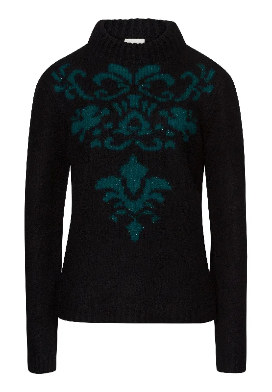Breathable And Lightweight Unisex Wear Cool Prices Marlene Wool and Cashmere Knit Pullover | Black 78870-2554 Breathable And Lightweight Unisex Wear Cool Prices Marlene Wool and Cashmere Knit Pullover | Black 78870-2554