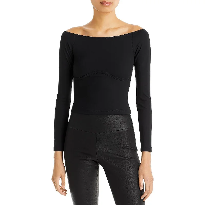 High-Quality Unisex Fashion Basics Chic Trend Collection Womens Stretch Off-The-Shoulder Pullover Top High-Quality Unisex Fashion Basics Chic Trend Collection Womens Stretch Off-The-Shoulder Pullover Top