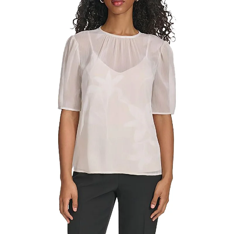 Effortless And Modern Unisex Dressing Chic And Edgy Womens Floral Print Illusion Pullover Top Effortless And Modern Unisex Dressing Chic And Edgy Womens Floral Print Illusion Pullover Top