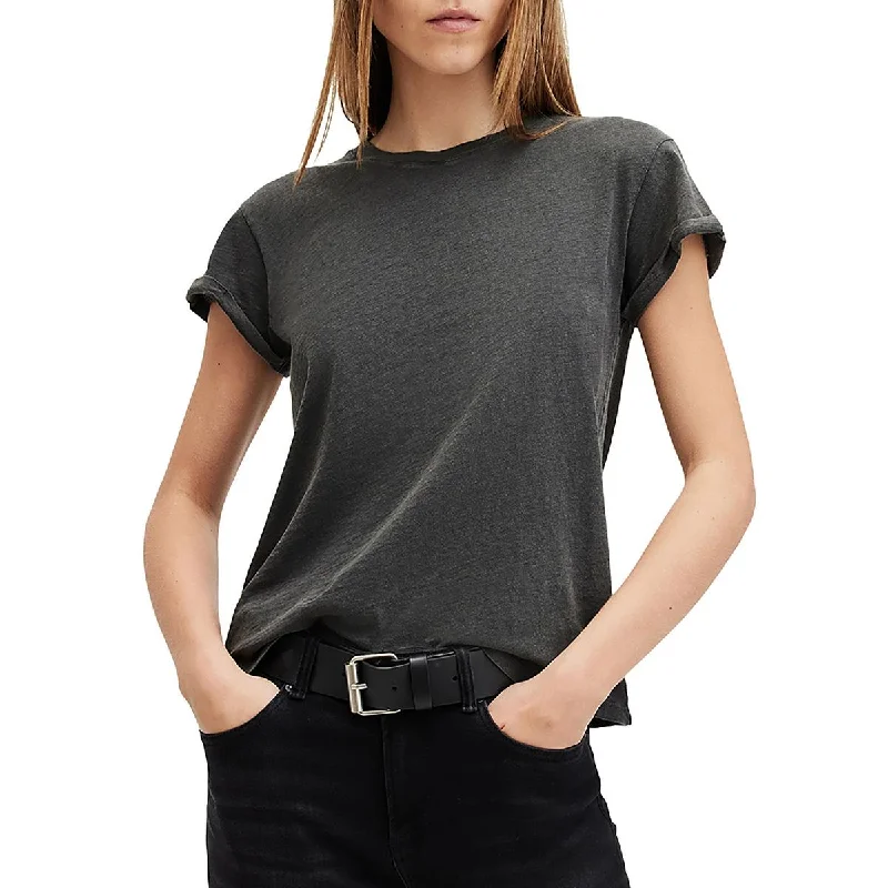 Chic And Casual Unisex Fashion Trends Seasonal Fashion Womens Cotton Short Cuff Sleeve Pullover Top