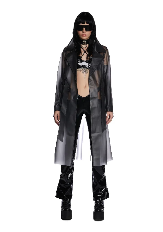 Dark Alien Superstar Trench Coat