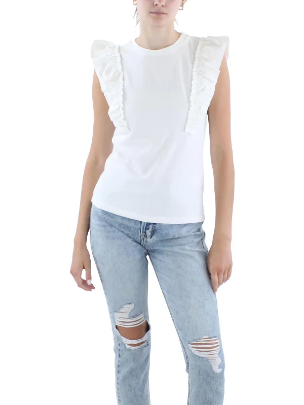 Urban Unisex Fashion Outfits Discover Now Womens Ruffled Pullover Top