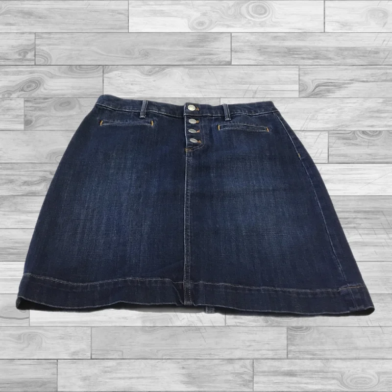 Skirt Mini & Short By Talbots In Blue Denim, Size: 8p