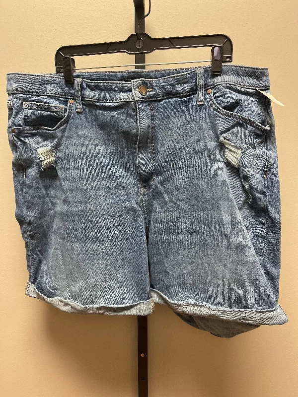 Blue Denim Shorts Simply Vera, Size 22