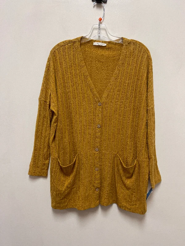 Tunic Long Sleeve By Final Touch In Yellow, Size: S