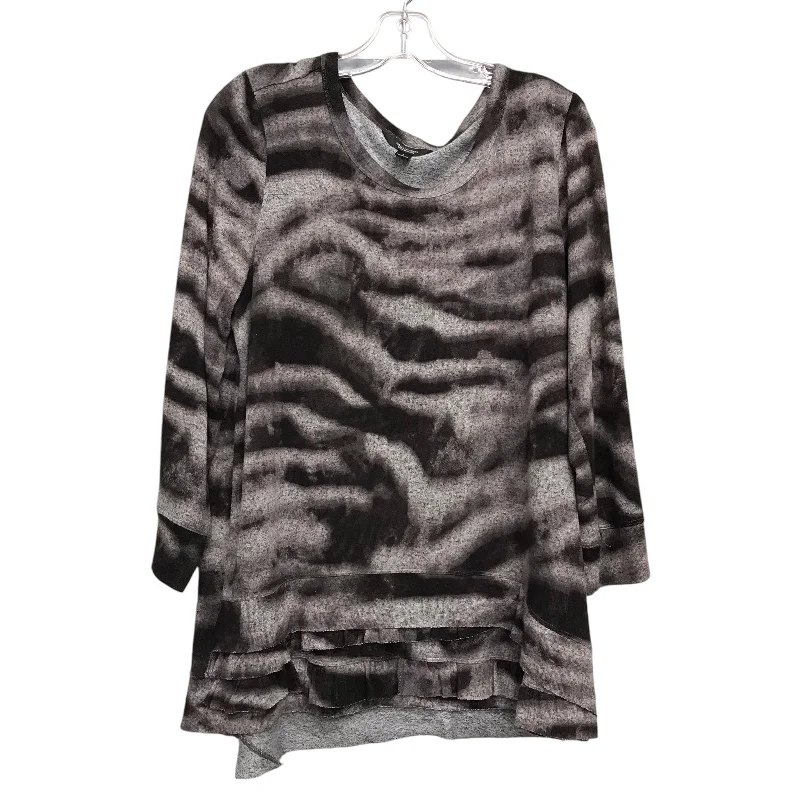 Top Ls By Simply Vera In Animal Print, Size:L