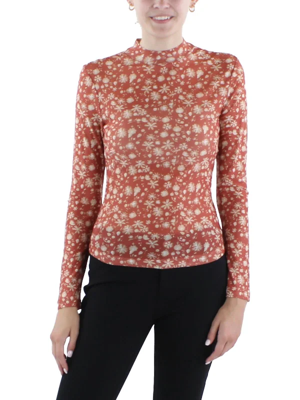 Chic And Casual Unisex Fashion Trends Trendy Street Style Womens Mesh Floral print Pullover Top Chic And Casual Unisex Fashion Trends Trendy Street Style Womens Mesh Floral print Pullover Top