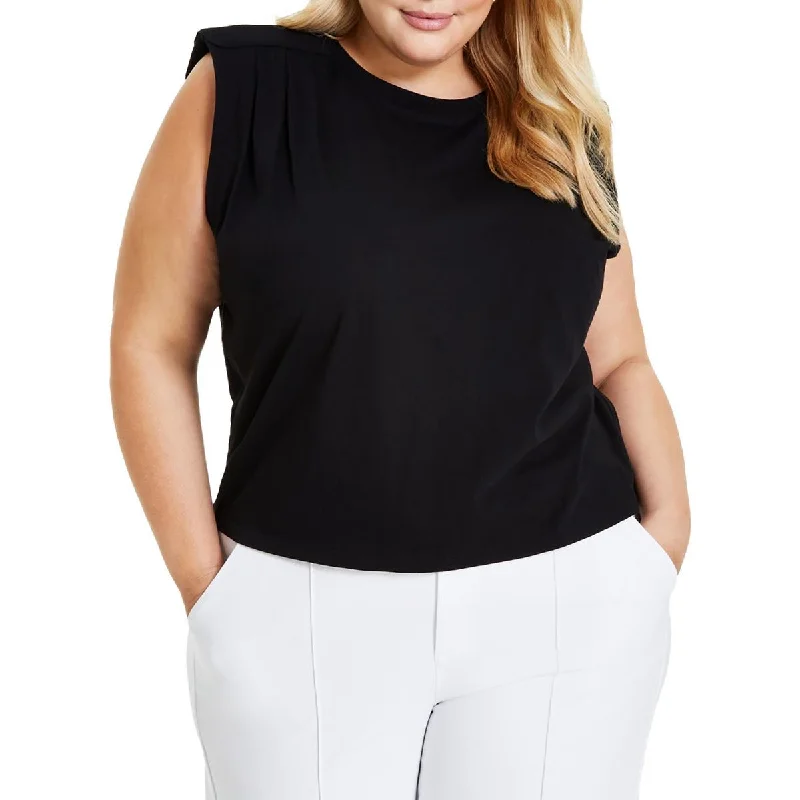 Versatile Gender-Free Wardrobe Essentials Romantic Fashion Discounts Plus Womens Shoulder Padding Casual Pullover Top Versatile Gender-Free Wardrobe Essentials Romantic Fashion Discounts Plus Womens Shoulder Padding Casual Pullover Top