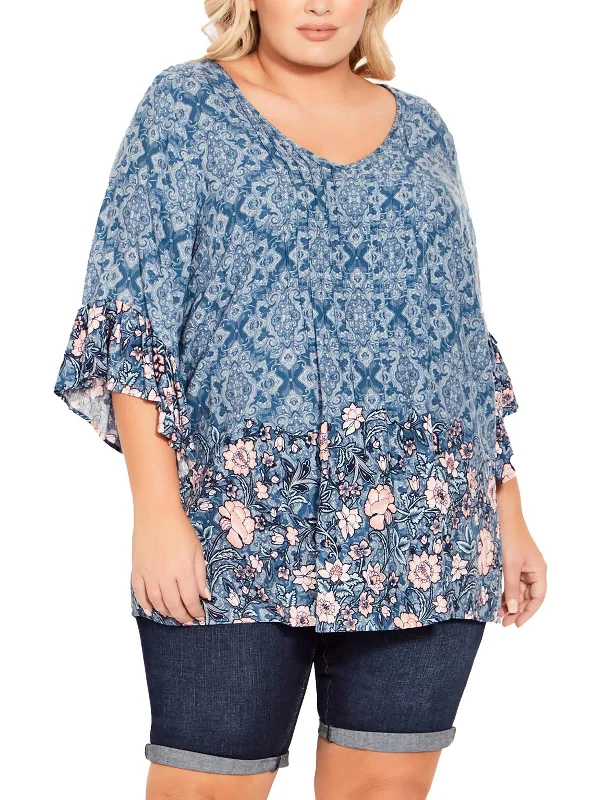 Urban-Inspired Unisex Fashion Pieces Chic Trends Unveiled Plus Womens Pintuck Pullover Top Urban-Inspired Unisex Fashion Pieces Chic Trends Unveiled Plus Womens Pintuck Pullover Top