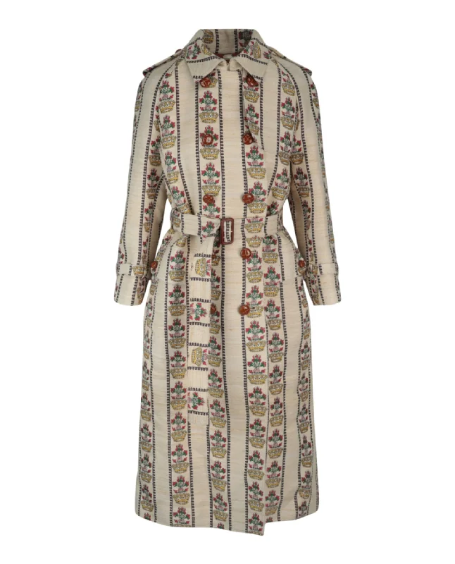 Women's Comfortable Apparel Seasonal Trends 100 Flower and Crown Coat