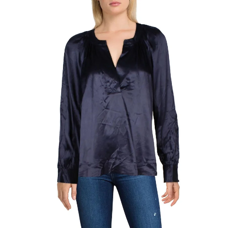 Soft And Breathable Unisex Loungewear Best Sellers Womens Rayon V-Neck Pullover Top