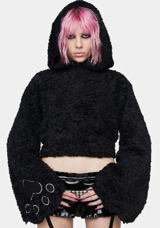Relaxed-Fit Unisex Fashion For All-Day Comfort Style Redefined Cute Cat Paw Fluffy Pullover Relaxed-Fit Unisex Fashion For All-Day Comfort Style Redefined Cute Cat Paw Fluffy Pullover