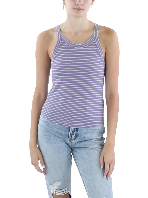 Classic And Timeless Unisex Style The Latest Trends Womens Striped Knit Pullover Top