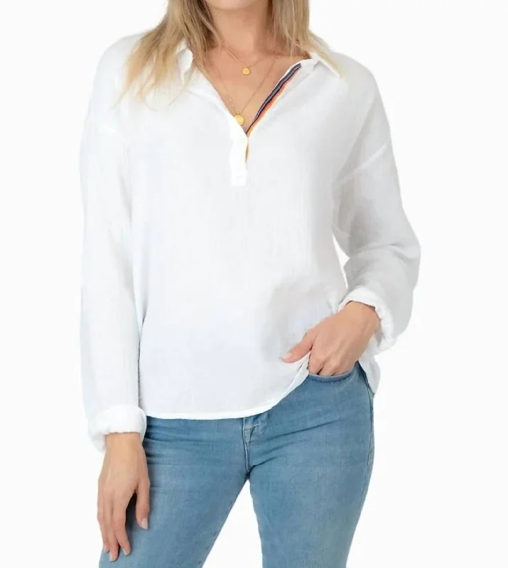 Everyday Wear For Men And Women Seasonal Picks Reese Pullover Top In White