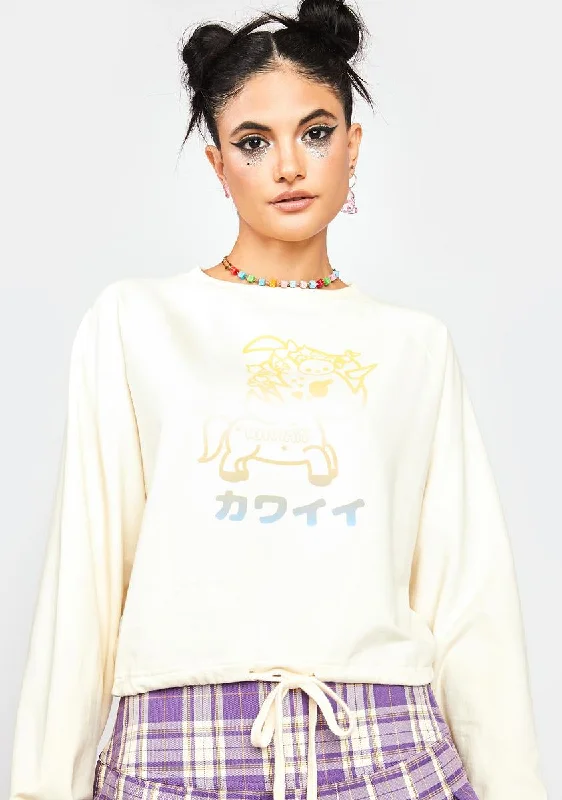 Sustainable Gender-Neutral Apparel Classic Modern Offers Kawaii Tokimeki Pullover Sweatshirt Sustainable Gender-Neutral Apparel Classic Modern Offers Kawaii Tokimeki Pullover Sweatshirt