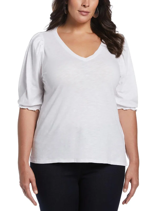 Relaxed-Fit Unisex Fashion For All-Day Comfort Must-Have Style Discounts Plus Womens Organic Cotton Slub Pullover Top