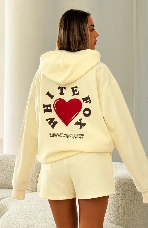 We Don't Talk Anymore Oversized Hoodie Cream