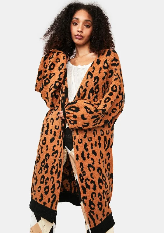 Casual Garments For Women New Season Fashion Preview Purrfect Day Animal Print Cardigan Casual Garments For Women New Season Fashion Preview Purrfect Day Animal Print Cardigan