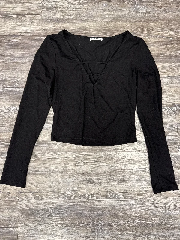 Top Long Sleeve By Reformation In Black, Size: S