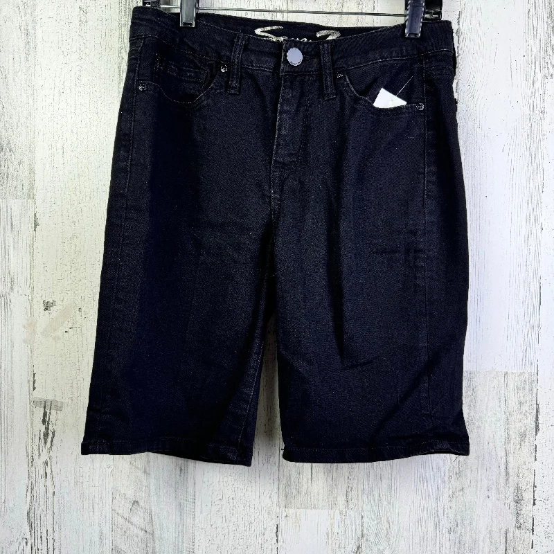 Black Denim Shorts Seven 7, Size 8