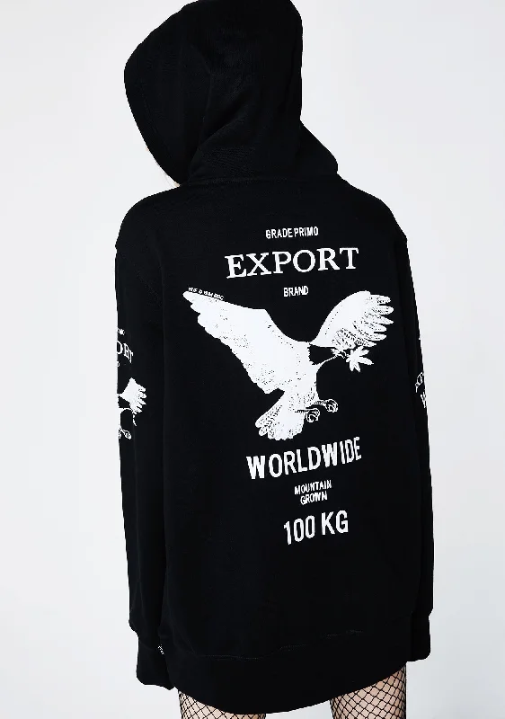 Modern Unisex Wardrobe Staples Must Haves Export Pullover Hoodie