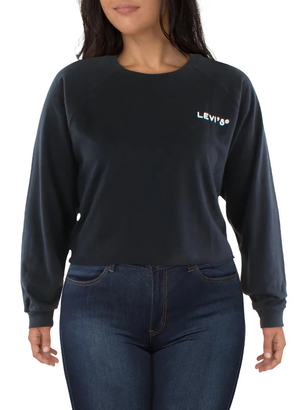 High-Quality Unisex Basics For Everyday Wear Flash Sale Fever Plus Womens Cotton Logo Pullover Top