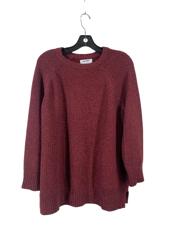 Sweater By Old Navy In Maroon, Size: M