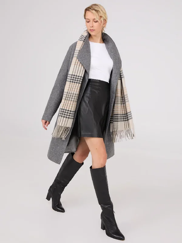 Wrap Collar Coat