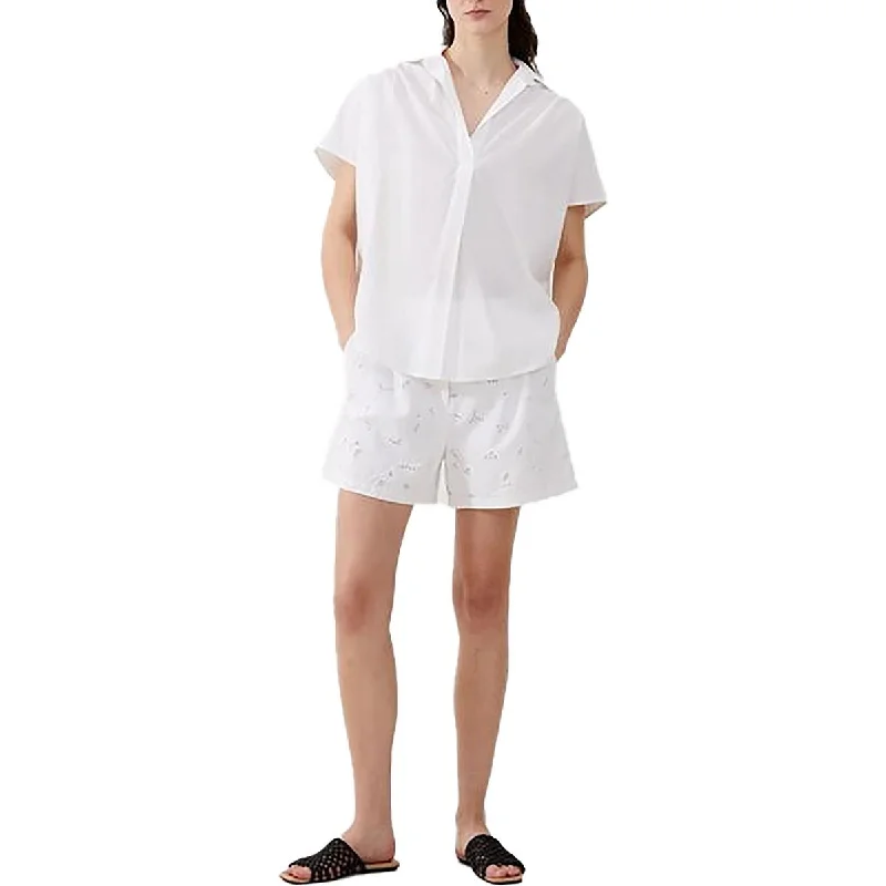Modern Unisex Clothing For Any Occasion Casual Fashion Womens Eyelet Collar Pullover Top Modern Unisex Clothing For Any Occasion Casual Fashion Womens Eyelet Collar Pullover Top