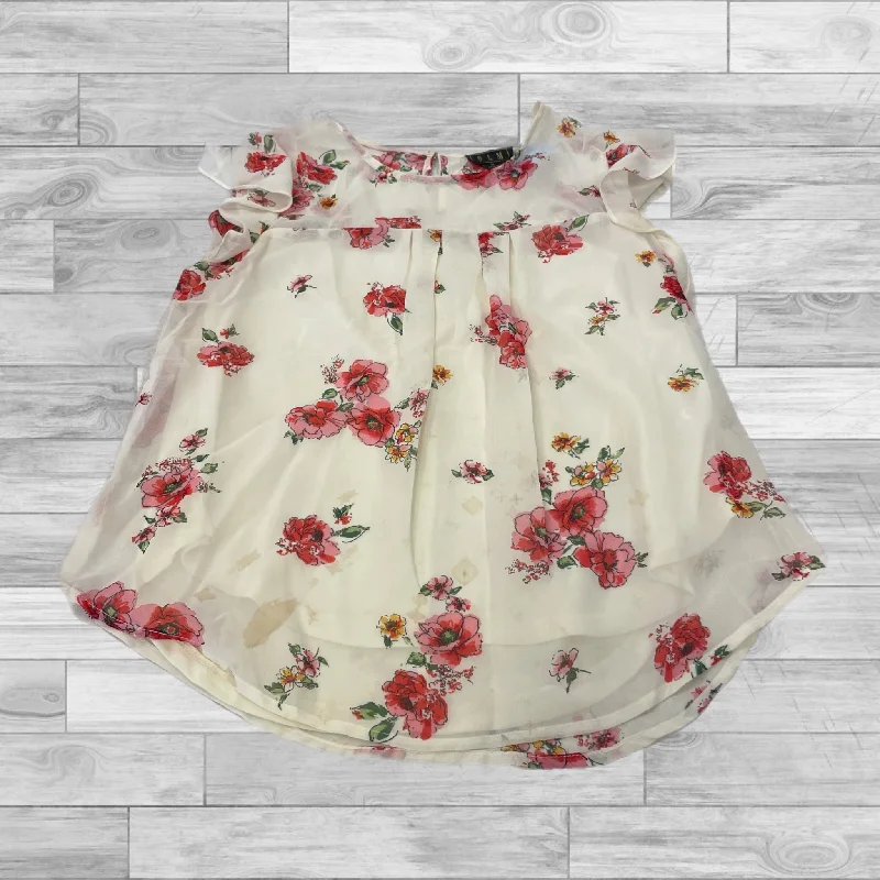 Floral Top Short Sleeve Cmc, Size S