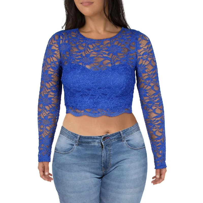 Contemporary Gender-Free Clothing Styles Timeless Elegance Sale Juniors Womens Lace Glitter Pullover Top Contemporary Gender-Free Clothing Styles Timeless Elegance Sale Juniors Womens Lace Glitter Pullover Top