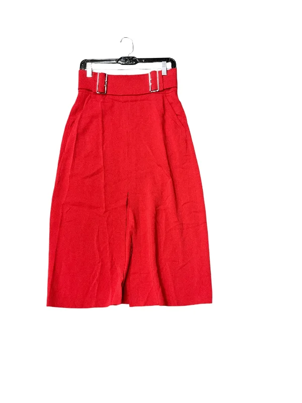 Skirt Midi By Alc In Red, Size: 4