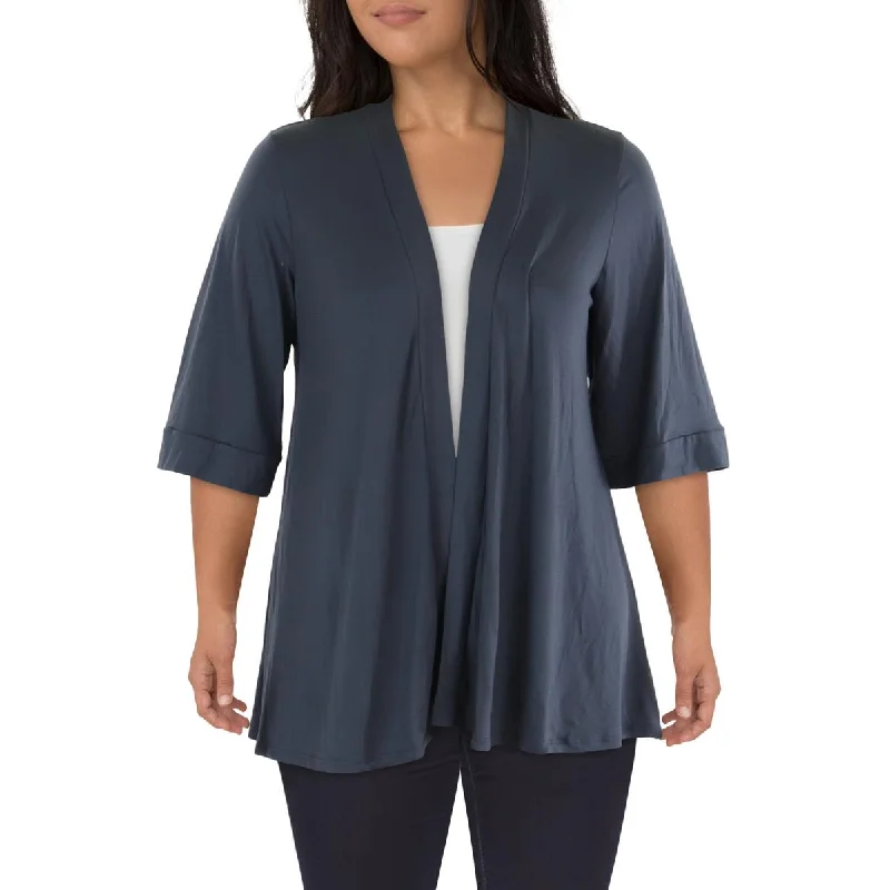 Trendy Unisex Unleash Your Trend Driven Style Womens 3/4 Sleeves Open Front Pullover Top Trendy Unisex Unleash Your Trend Driven Style Womens 3/4 Sleeves Open Front Pullover Top