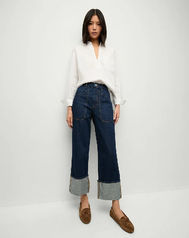 Dylan Cuffed Cargo Straight-Leg Jean