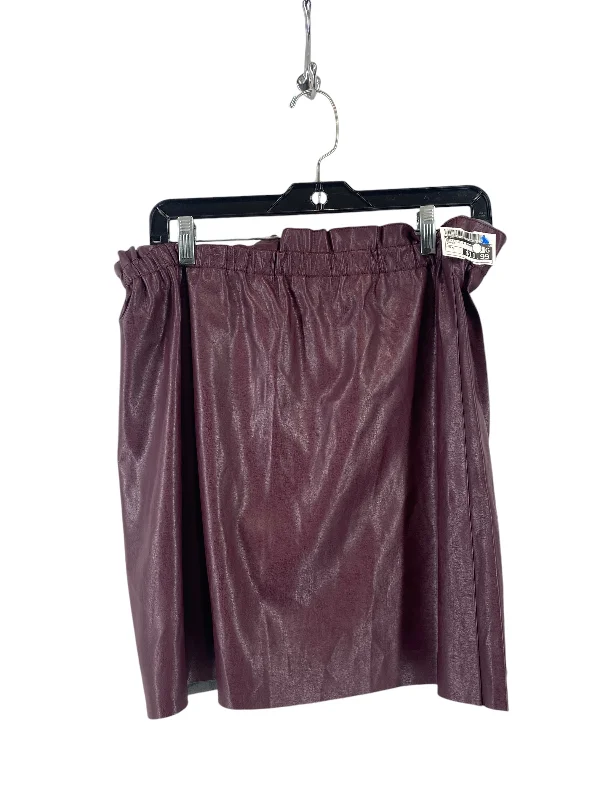 Skirt Mini & Short By Loft In Purple, Size: M