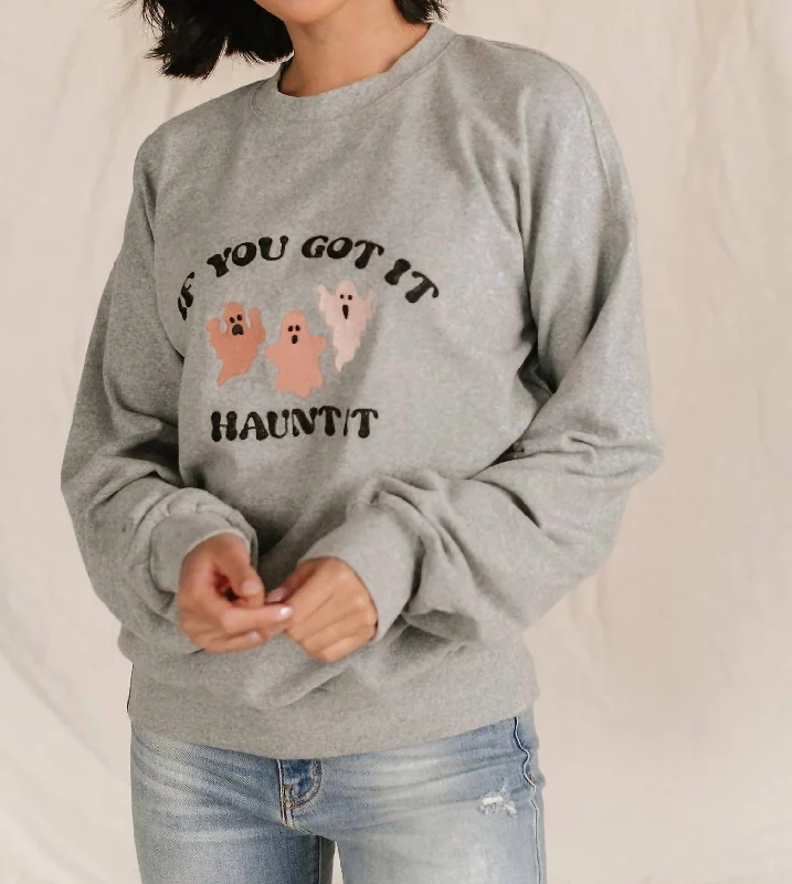 Fashion-Forward Gender-Neutral Outerwear Top Deals University Pullover In Haunt It