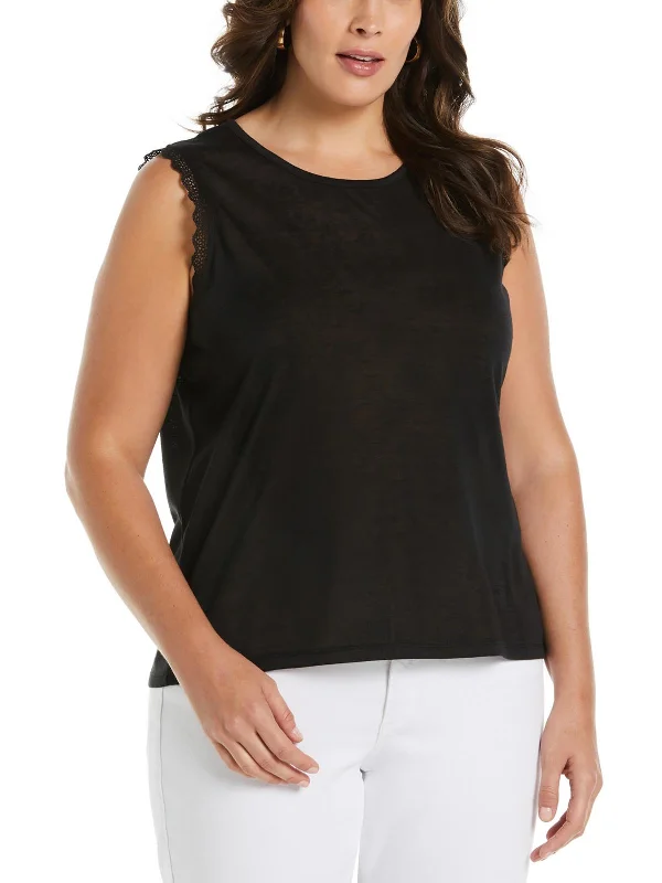 Sustainable Gender-Neutral Apparel Limited Edition Womens Embroidered Sleeveless Pullover Top