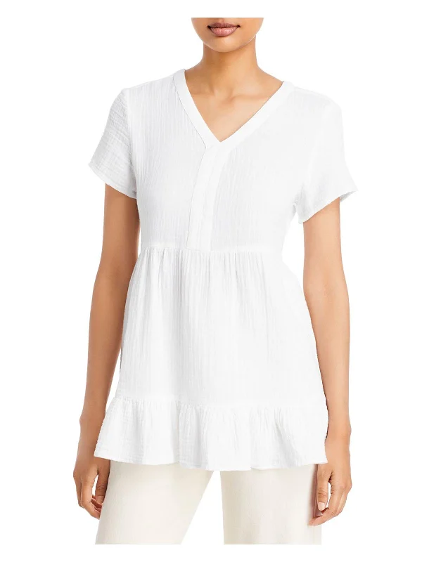 Chic And Casual Unisex Fashion Trends Athleisure Style Sale Carey Womens Tiered V Neck Pullover Top Chic And Casual Unisex Fashion Trends Athleisure Style Sale Carey Womens Tiered V Neck Pullover Top