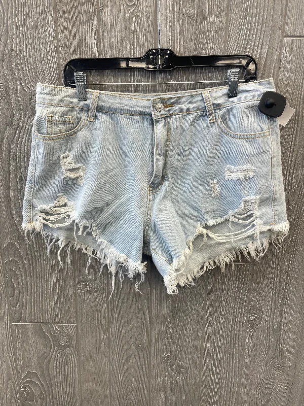 Blue Denim Shorts Shein, Size 14