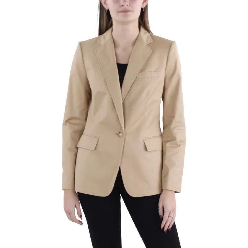 Womens Notch Collar Suit Separate One-Button Blazer