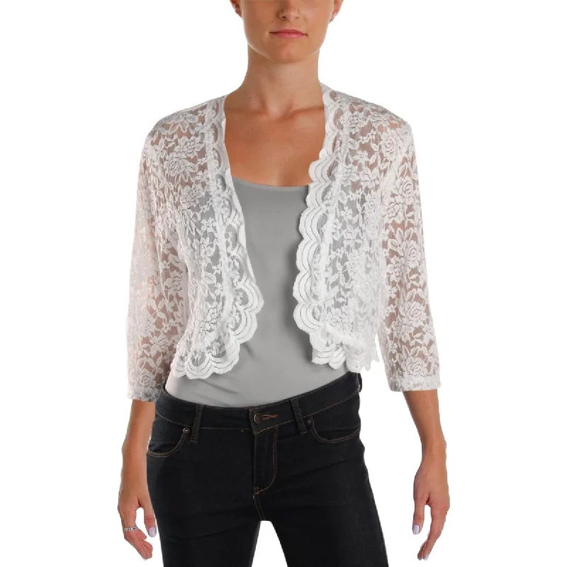 Womens Lace Sheer Shrug