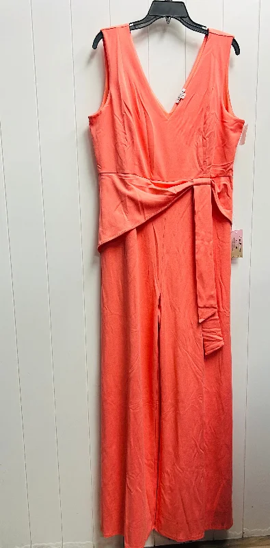 Jumpsuit By Venus In Peach, Size: Xl